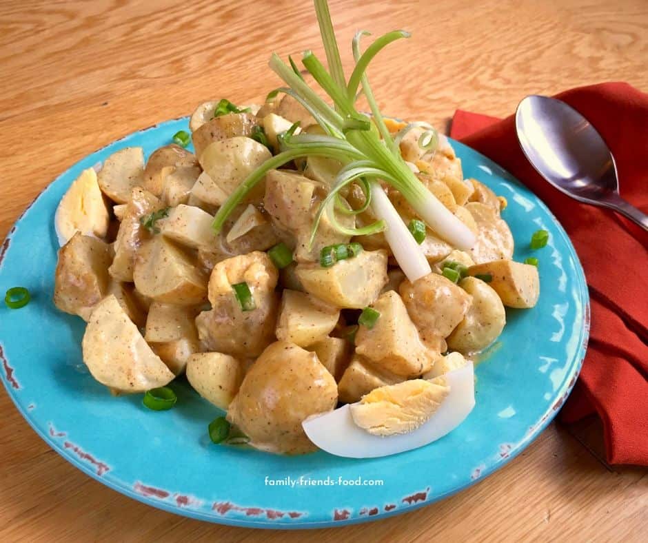 Curried potato salad.